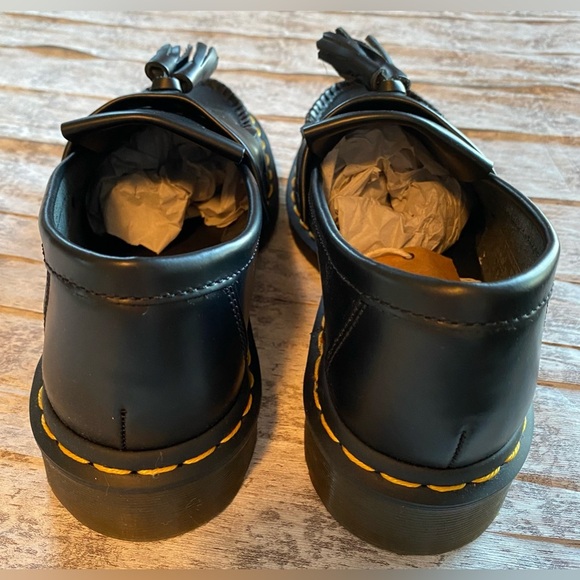 DR. MARTENS ADRIAN YELLOW STITCH TASSEL LOAFERS Women's 8, Men 7 - Picture 5 of 12